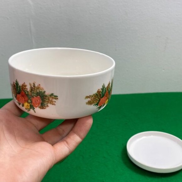 Vintage Italglass Ceramic Lidded Dish,Elegant Trinket Ring Storage Box - Picture 6 of 10